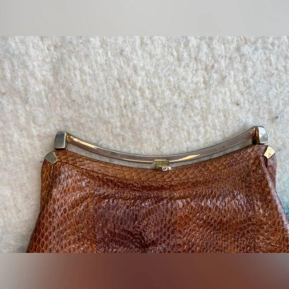 1960s Genuine Snake Skin Handbag